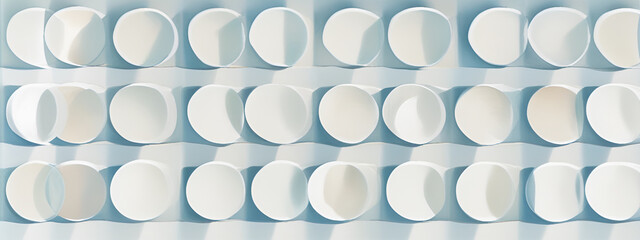 illustrazione con elementi geometrici a tema astratto surreale