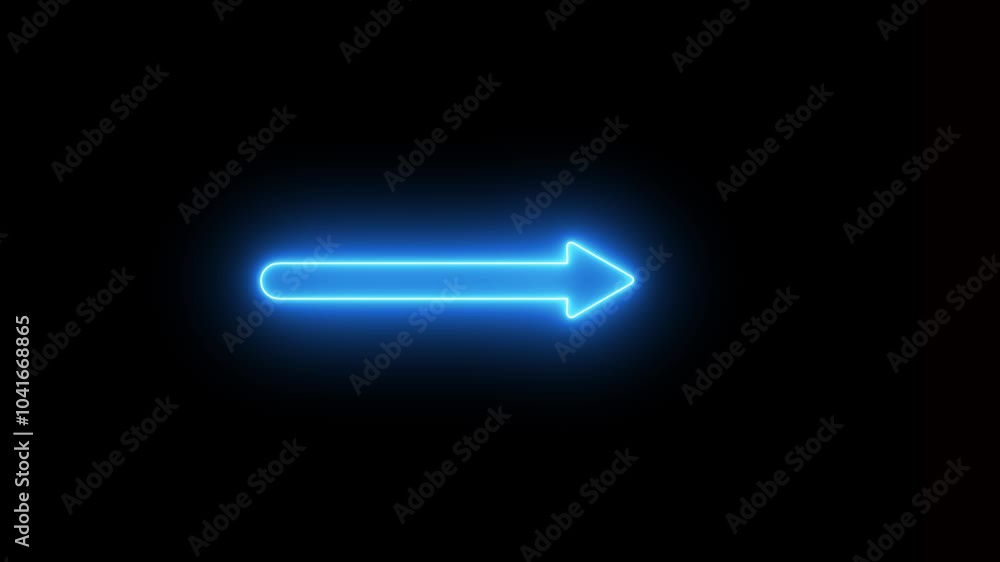Poster animated light left arrow on black background. left moving arrows to the side animation. signal icon
