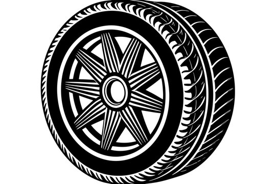 recommend clip art: tire vector silhouette vector illustration