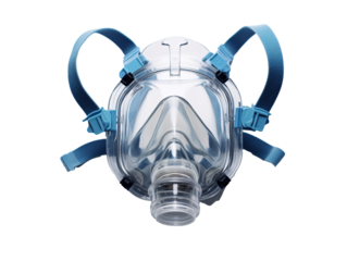 a face mask with straps