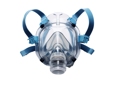 a face mask with straps