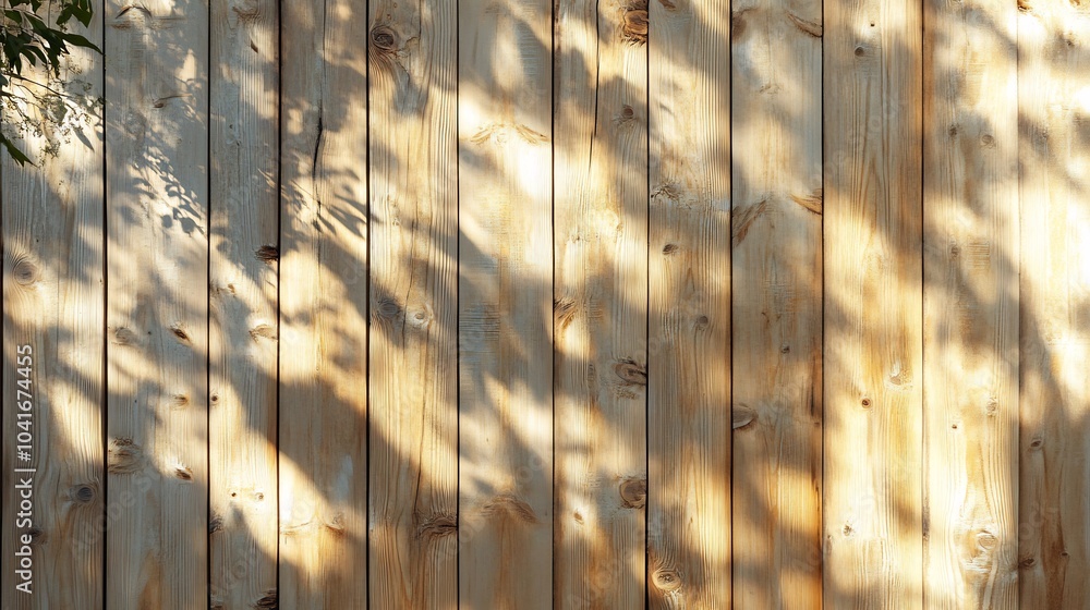 Poster serene wood wall pattern background characterized by lighttoned wooden panels with subtle knots crea