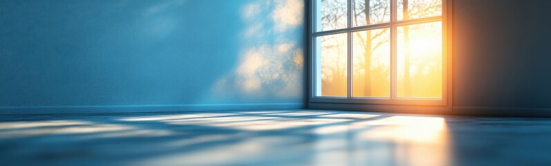 Sunlight shining through a window onto a floor in a room