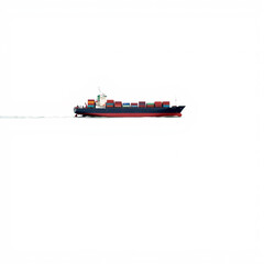 ship isolated on white