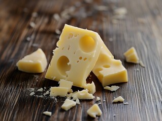 Gourmet Cheese Wedges with Crumbs