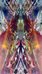 Abstract background art . Ethnic pattern. Mixtures of oil paint. Trendy hand painting canvas. Wall decor and Wall art prints Idea. 3D Texture. Art object