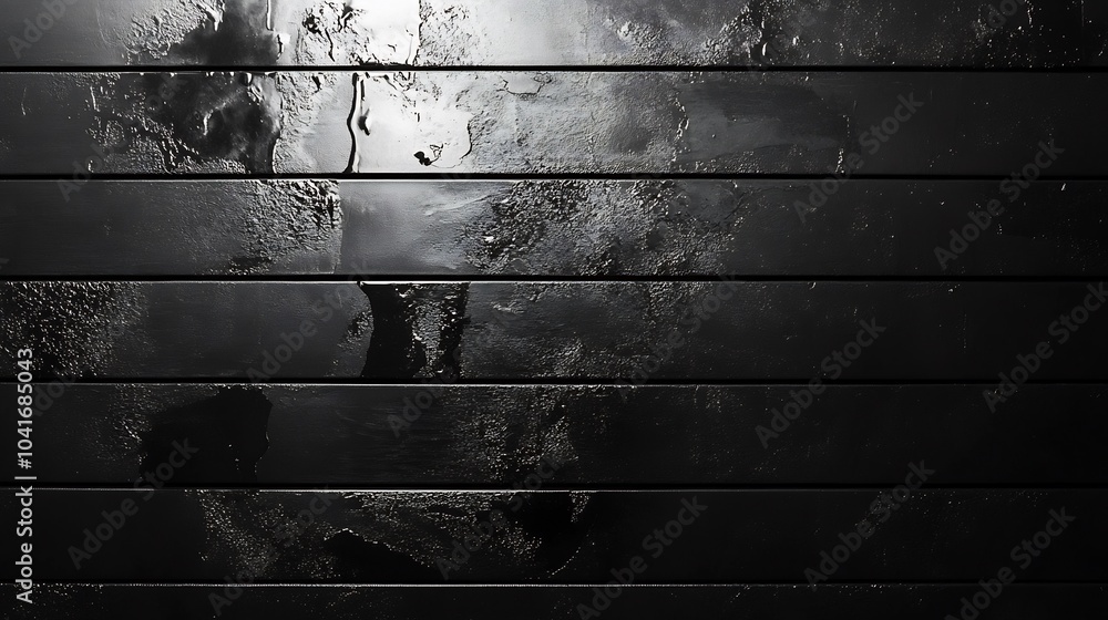 Poster sleek charcoal grey panelled wall background with a glossy reflective surface adding a modern and ed