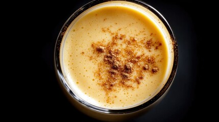 Traditioneller Eierlik&ouml;r mit Muskatnussgarnitur f&uuml;r Feiertage und den kulinarischen Gebrauch