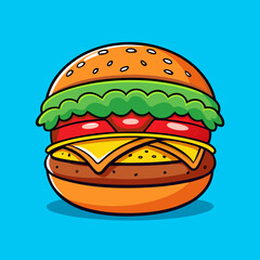 burger cartoon 
