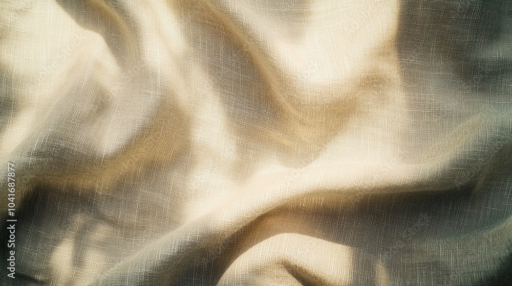 Poster ethereal folds of soft fabric create a dreamy landscape of light and shadow, evoking a sense of gent