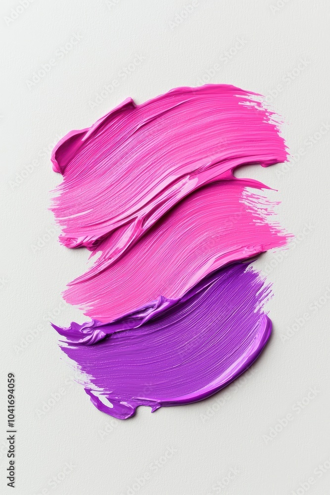 Poster vibrant strokes of pink and purple paint on a textured canvas create an artistic and colorful backgr