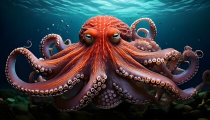 Obraz premium octopus in aquarium