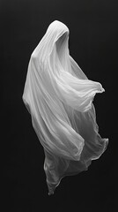 Ethereal Fabric Silhouette: A Study in Light and Shadow