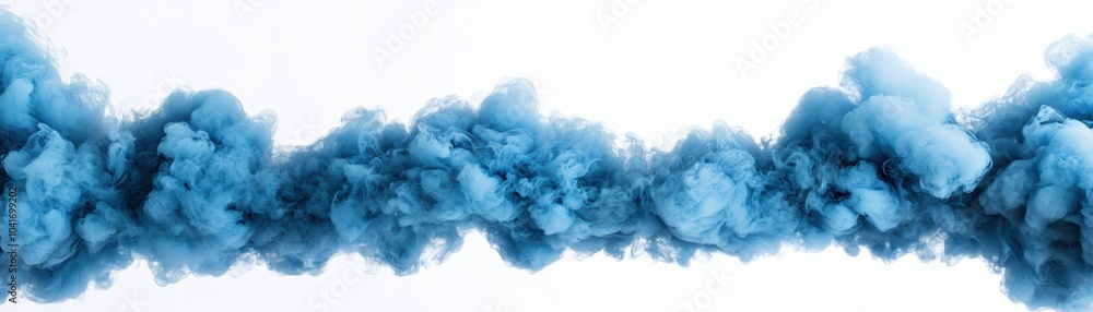Aufkleber a mesmerizing swirl of blue smoke clouds, creating a captivating abstract background perfect for des