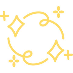 Obraz premium Aesthetic Hand Drawn Sparkle