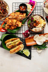 Traditional Indonesian food.