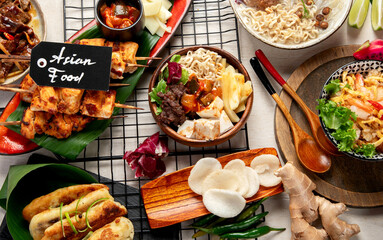 Traditional Indonesian food.