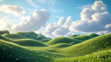 landscape with clouds