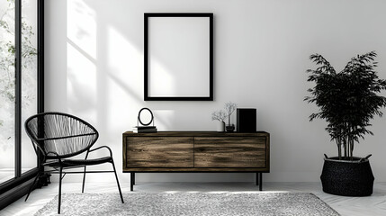 Modern Home Decor Ideas with Black and White Furniture