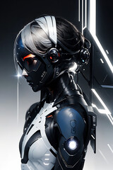 Advanced Robot Crafting High-Tech Fashion and Electronics