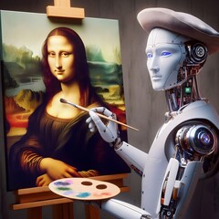 artificial intelligence painting art creativity artistic Mona Lisa emulation artistry