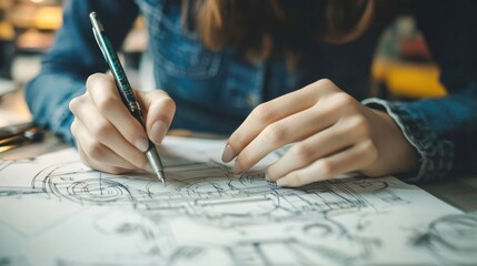 Design methodologies fostering creativity and innovative solutions for user-centered products. High quality illustration