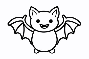 Bat for kids coloring book