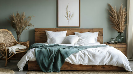 Bedroom Design Ideas: Modern Minimalist with Wooden Bed Frame