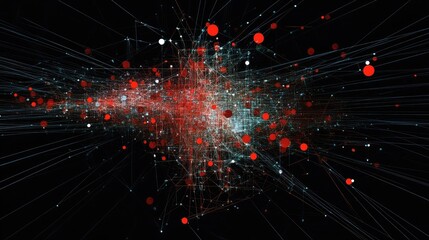 Visualizing graph database architecture against a technology-inspired backdrop for clarity. High quality illustration