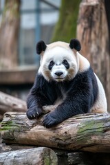 Obraz premium Portrait of sweet giant panda bear