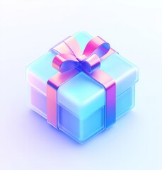 Obraz premium gift box with ribbon