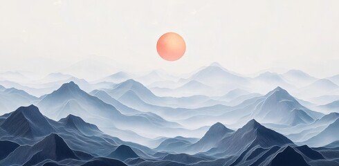 sunrise in the mountains