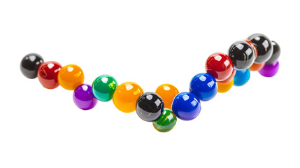 Obraz premium color molecule isolated on white