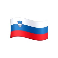 Obraz premium Slovenia Flag Emoji 