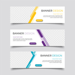 Modern business banner abstract design. Clean simple creative background vector template design