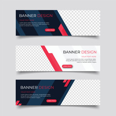 Modern business banner abstract design. Clean simple creative background vector template design