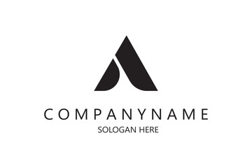 Initial letter A logo and wings symbol. Wings design element, initial Letter A logo Icon, Initial Logo Template