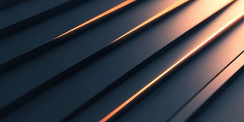 Obraz premium Abstract pattern of metallic lines reflecting light in a modern design.