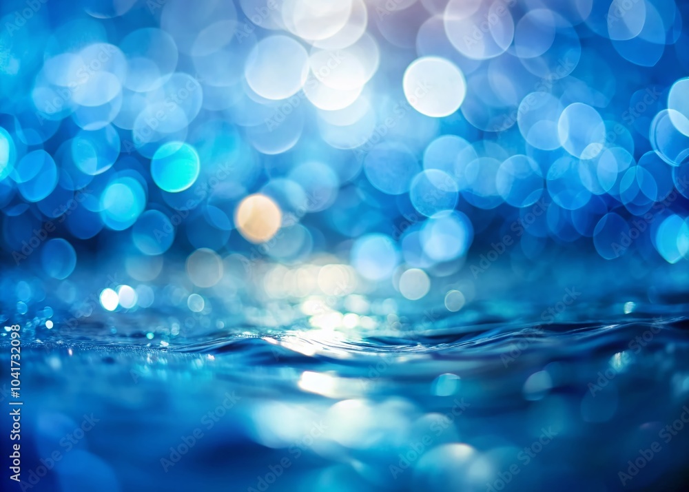Poster abstract blue background with soft focus effect for artistic designs and digital projects