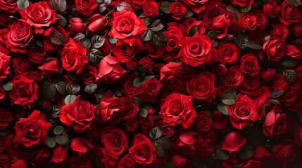 Red roses, romantic valentines day background