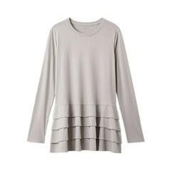 Realistic mockup of a white t-shirt on transparent background