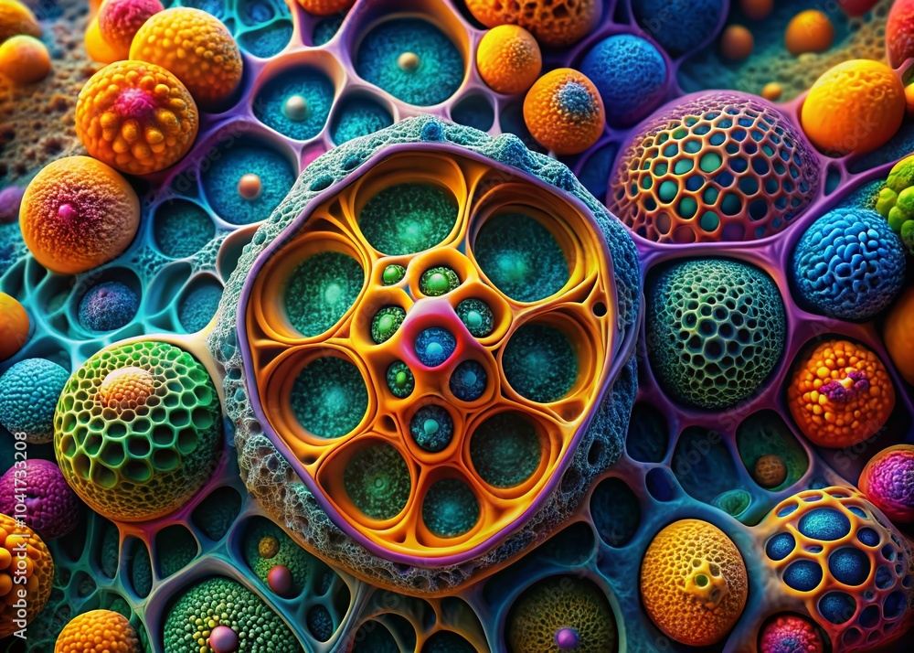 Poster abstract cellular structure in virtual environments - exploring microscopic worlds