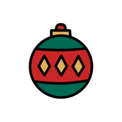 Light Bulb Icon for Christmas Decoration, Decorative Light Bulb Icon Colored, Hanging Light Bulb Ornaments