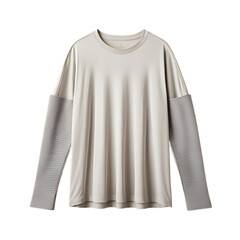 Realistic mockup of a white t-shirt on transparent background