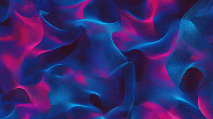 Obraz premium Abstract fluid shapes in vibrant blue and pink on dark background
