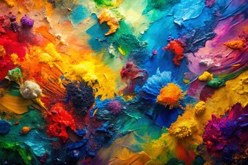 Fototapeta premium Abstract Expressionist Art Background for Art Critics Homepage - Vibrant Drone Photography