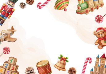 Christmas gifts toys for kids Soldier bear castle train cubes plane candies bell cones Happy Holidays