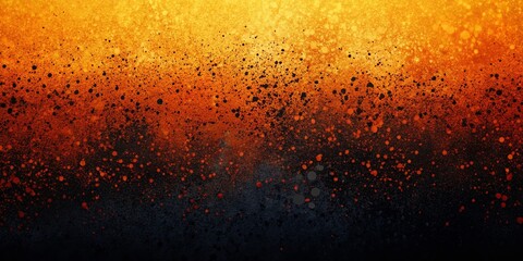 Fototapeta premium Abstract Orange Black Gradient Background with Colorful Noise Texture for Food Photography and Grunge Banner Design