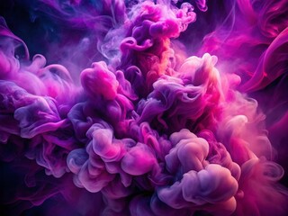 Fototapeta premium Abstract Purple Background with Fuchsia Smoke Mist for Stunning Surreal Photography