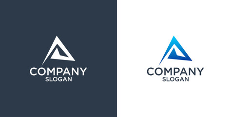 collection of initial letter A abstract monogram logo design vector